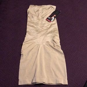 Body Beautiful Strapless Full Body Slip Shaper S/M
